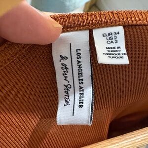 & Other Stories Rust Brown Maxi Dress